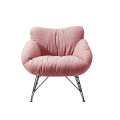 Modern design comfortable soft sponge pink chair home furniture set bedroom relaxing sofa chair